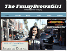 Tablet Screenshot of funnybrowngirl.com